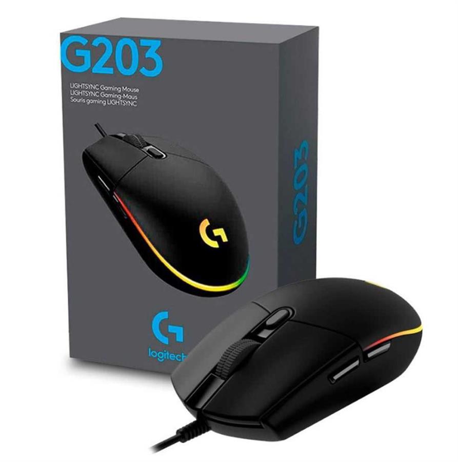 MOUSE LOGITECH G203 NEGRO