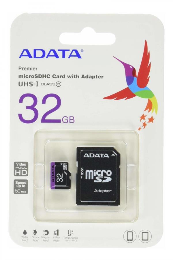 MICRO SD 32 GB ADATA CLASE 10