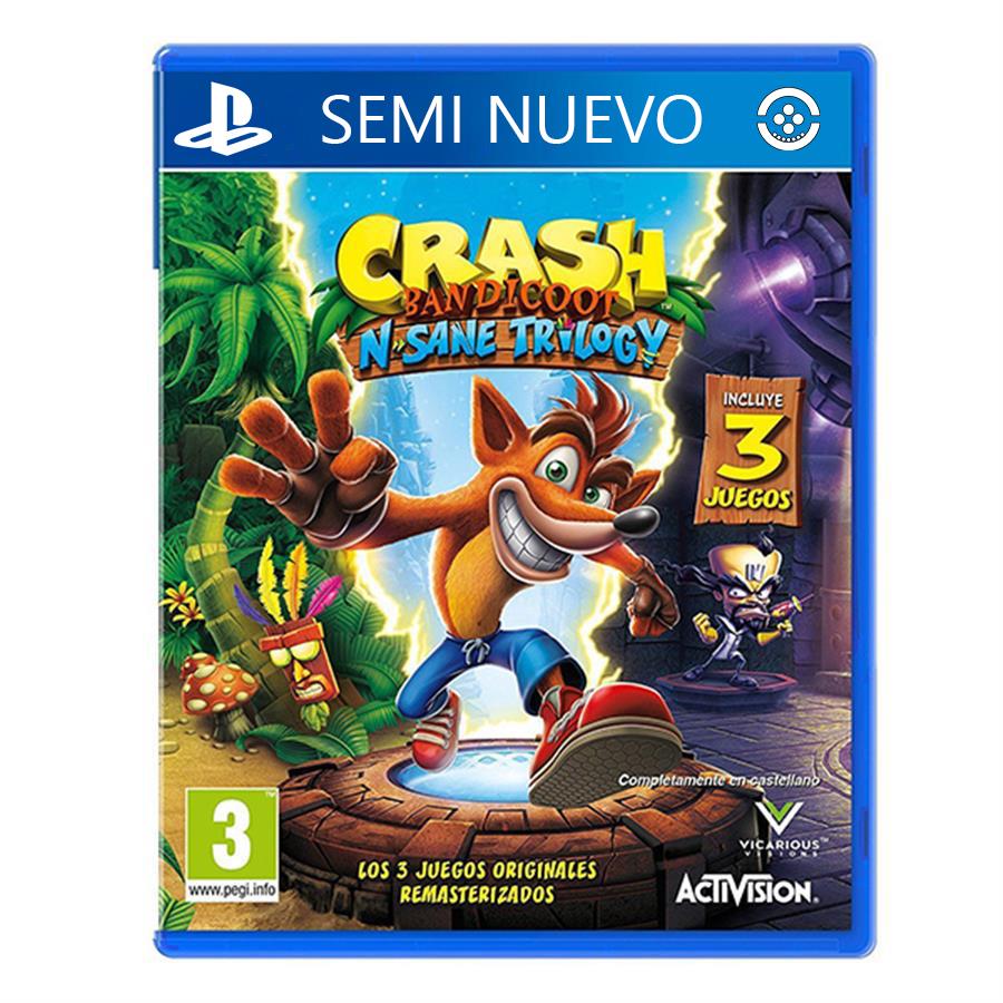 CRASH N SANE TRILOGY SEMI NUEVO PS4