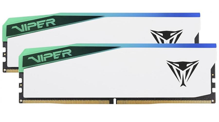 MEMORIA PATRIOT DDR5 VIPER ELITE 5 32GB DDR5 CL32 RGB 7000MTS WHITE
