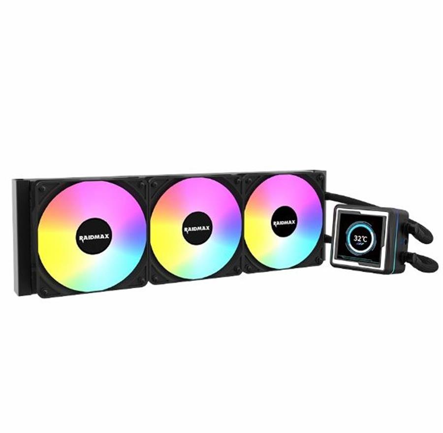 WATER COOLER CPU RAIDMAX LM360 RGB LCD DISPLAY BLACK