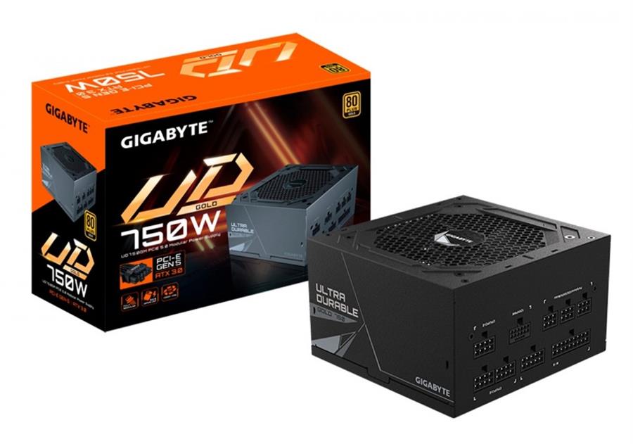 FUENTE GAMER GIGABYTE 750W PG5 80 PLUS MODULAR GOLD