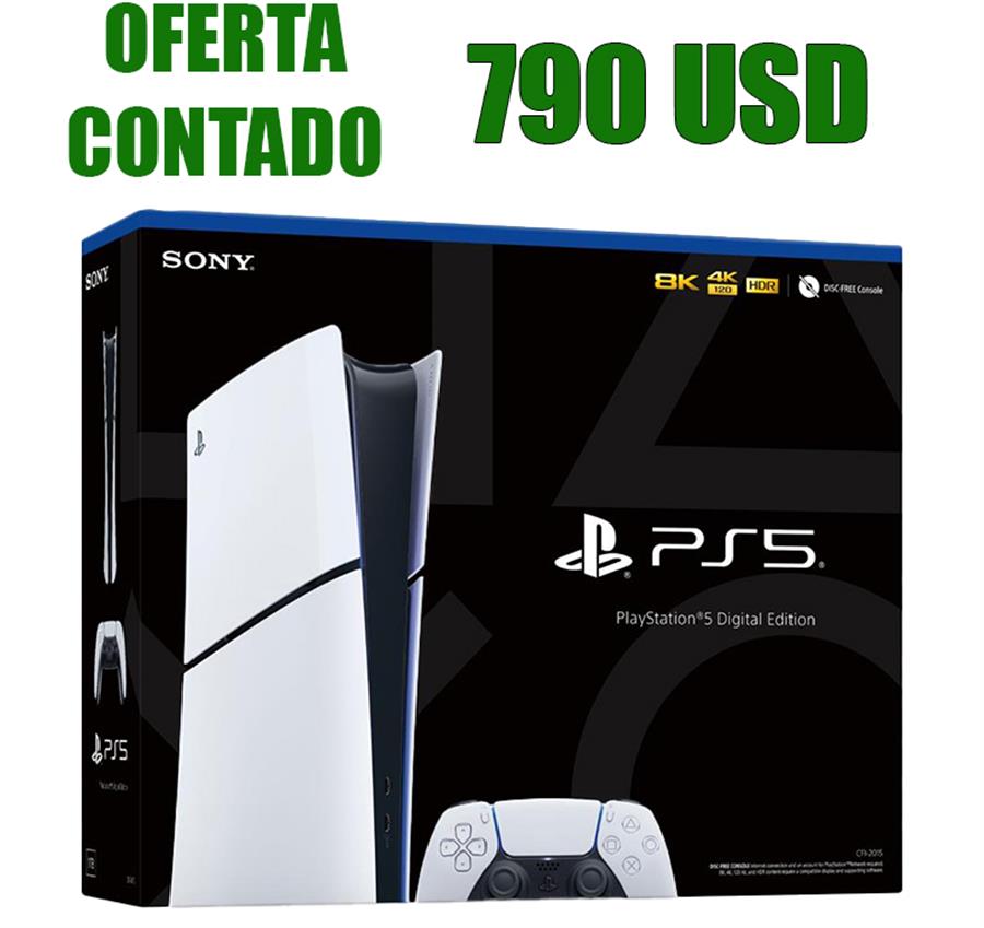 CONSOLA PS5 SLIM 1 TB DIGITAL . ENTREGA 24-48 HS