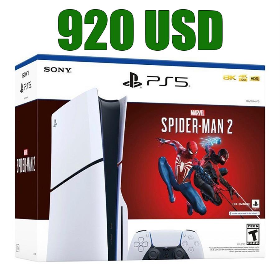 CONSOLA PS5 SLIM CON LECTORA BUNDLE SPIDERMAN 2  DISPONIBLE ENTREGA INMEDIATA