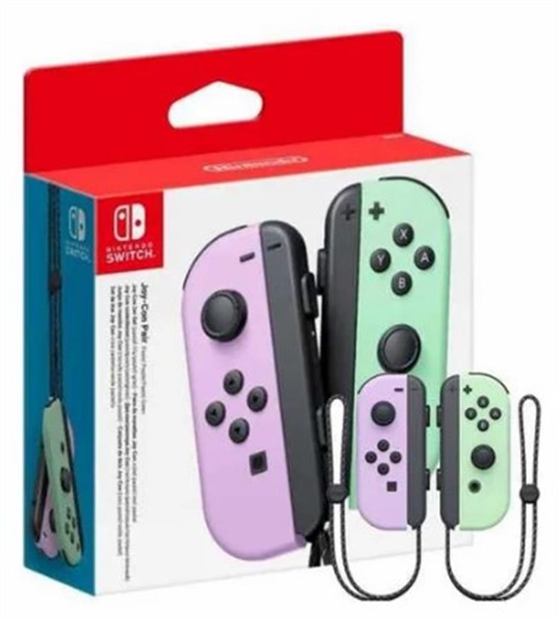 JOY CON VERDE ROSA PASTEL