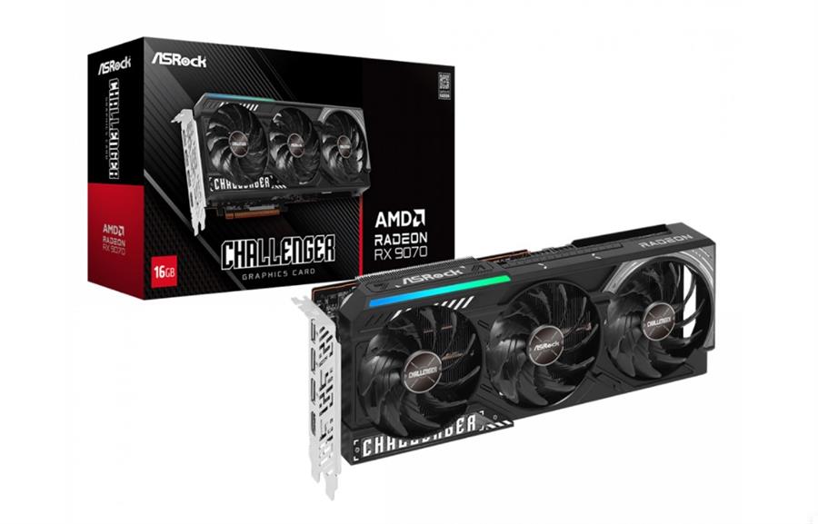 PLACA DE VIDEO ASROCK RX9070XT 16GB CHALLENGER