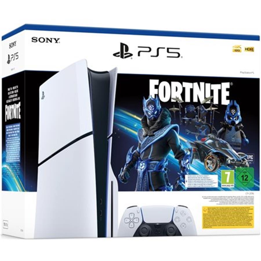 CONSOLA PS5 SLIM CON LECTORA + PACK FORTNITE