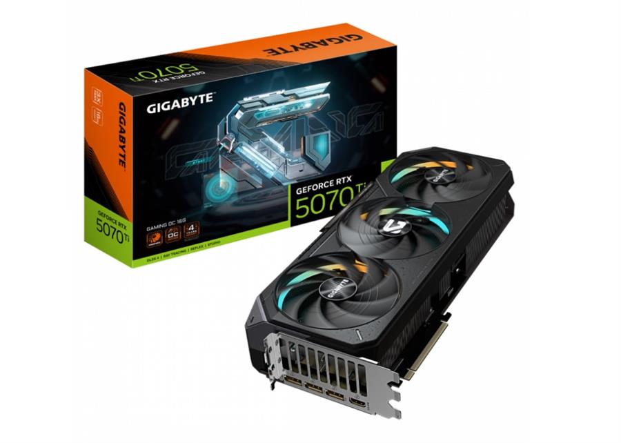 PLACA DE VIDEO GIGABYTE RTX 5070TI GAMING OC 16GB