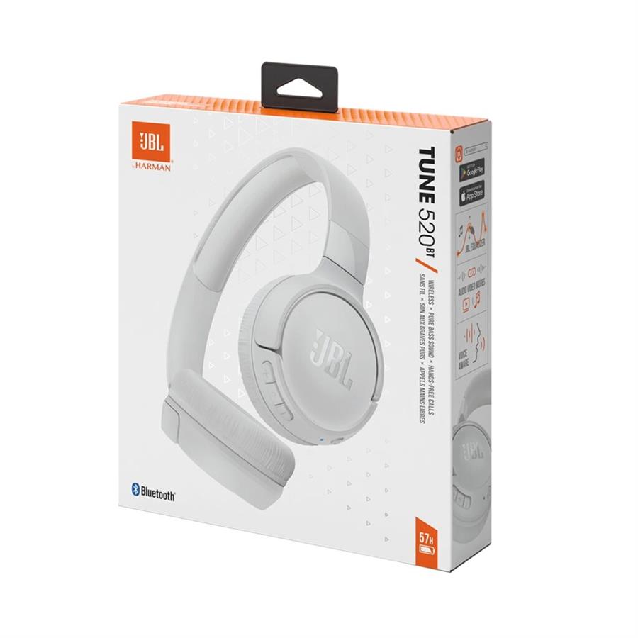 AURICULAR BLUETOOTH JBL TUNE 520 BLANCO