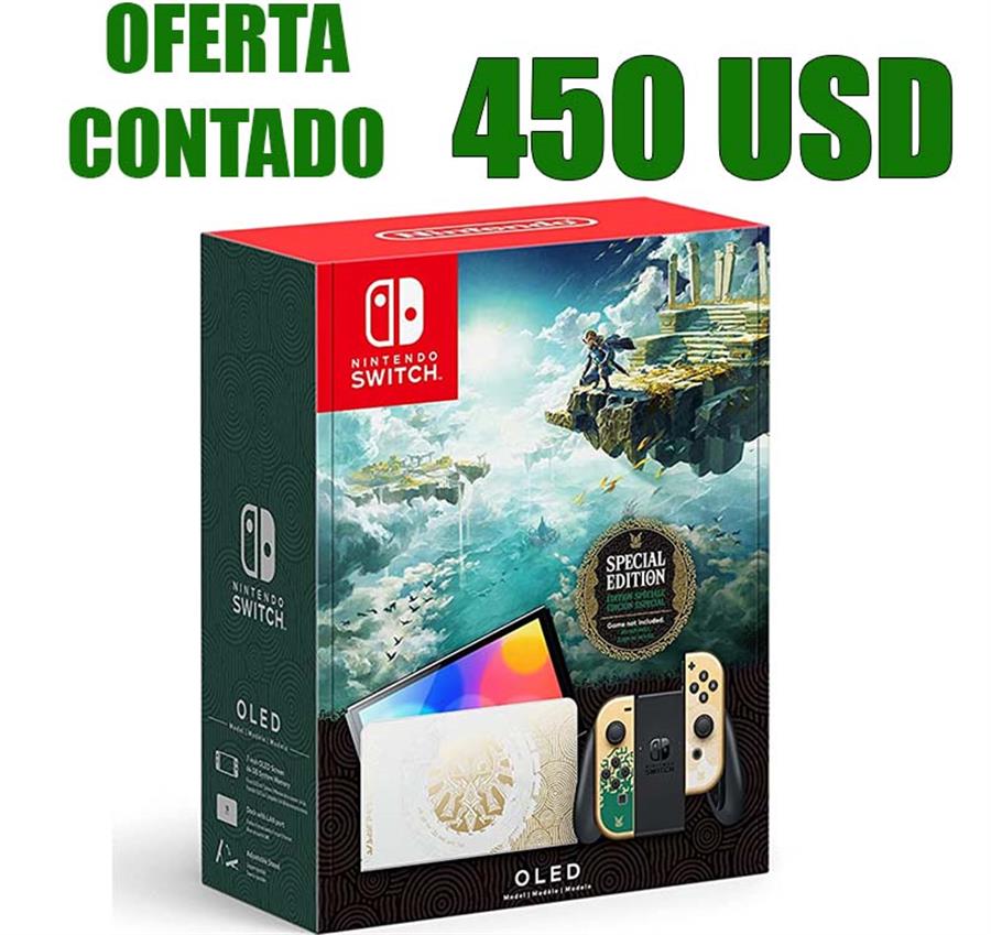 CONSOLA NINTENDO SWITCH OLED 64 GB ED. ZELDA.  DISPONIBLE ENTREGA INMEDIATA