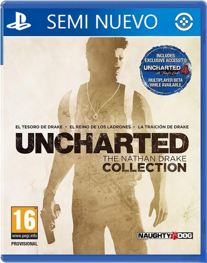 UNCHARTED COLLECTION SEMI NUEVO PS4